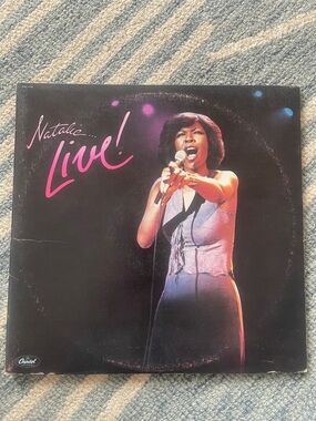 3/$30 Natalie Cole ‘Live’ double vintage vinyl album 1978